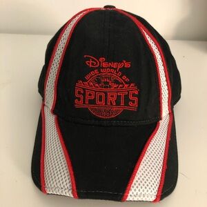 Disney’s Wide World of Sports Black and Red Embroidered Hat